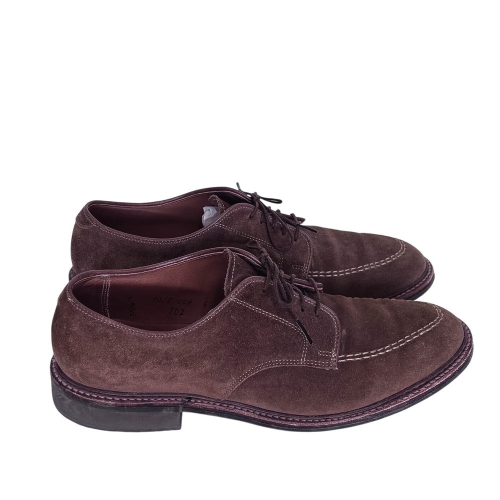 Alden Mens Snuff Suede Mocc Toe Blucher Shoes 9 B/D Brown Derby Oxford Dress 702